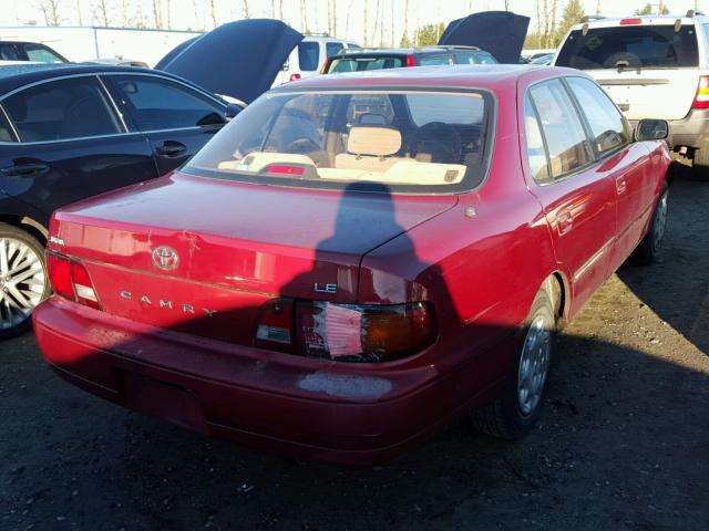 JT2SK12E6S0332912 - 1995 TOYOTA CAMRY LE წითელი ფოტო 4