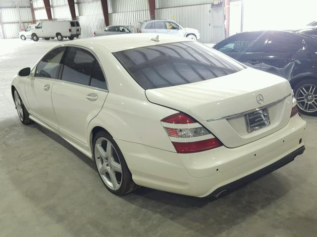 WDDNG71X09A274849 - 2009 MERCEDES-BENZ S 550 WHITE photo 3