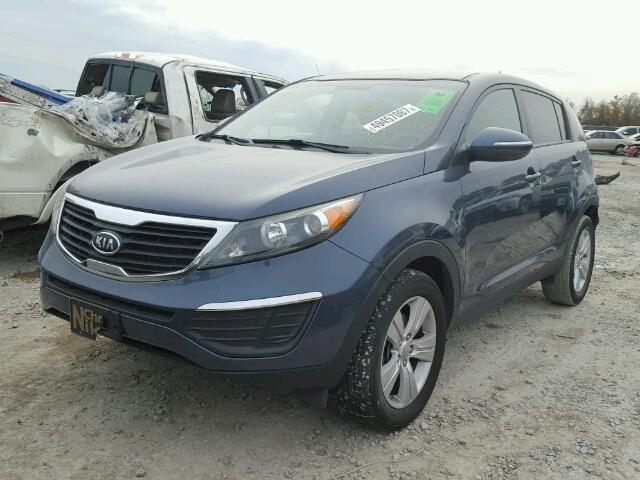 KNDPB3A21C7283532 - 2012 KIA SPORTAGE B BLUE photo 2