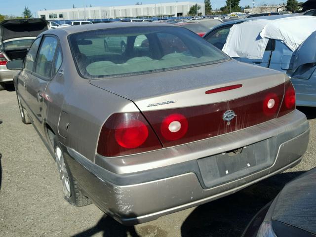 2G1WF52E939109171 - 2003 CHEVROLET IMPALA TAN photo 3