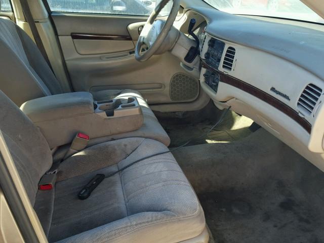 2G1WF52E939109171 - 2003 CHEVROLET IMPALA TAN photo 5