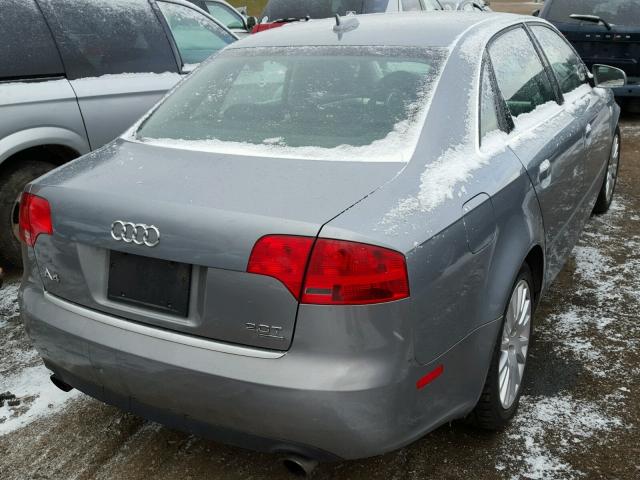 WAUDF78E96A108688 - 2006 AUDI A4 2.0T QU SILVER photo 4