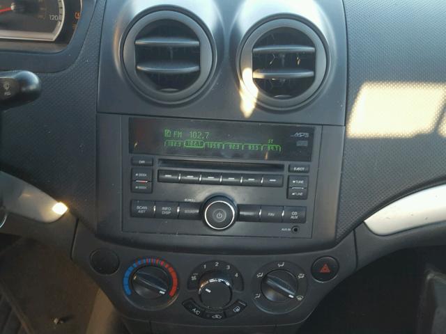 KL1TD5DE9BB230428 - 2011 CHEVROLET AVEO LS BLACK photo 9