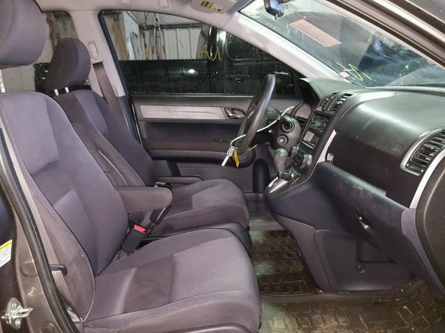 5J6RE38379L014816 - 2009 HONDA CR-V LX GRAY photo 5