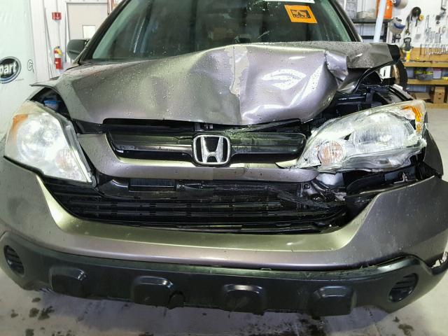 5J6RE38379L014816 - 2009 HONDA CR-V LX GRAY photo 7