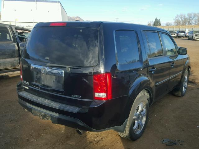 5FNYF4H60CB032776 - 2012 HONDA PILOT EXL BLACK photo 4