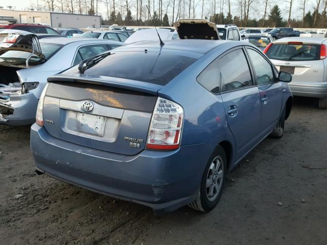 JTDKB20U177556840 - 2007 TOYOTA PRIUS BLUE photo 4