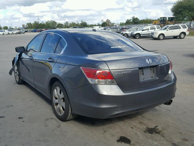 1HGCP26809A060581 - 2009 HONDA ACCORD EXL GRAY photo 3