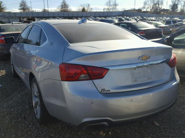 2G1155SL8F9170530 - 2015 CHEVROLET IMPALA LTZ SILVER photo 3