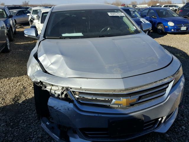 2G1155SL8F9170530 - 2015 CHEVROLET IMPALA LTZ SILVER photo 9