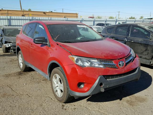 2T3BFREV1EW143719 - 2014 TOYOTA RAV4 LE RED photo 1