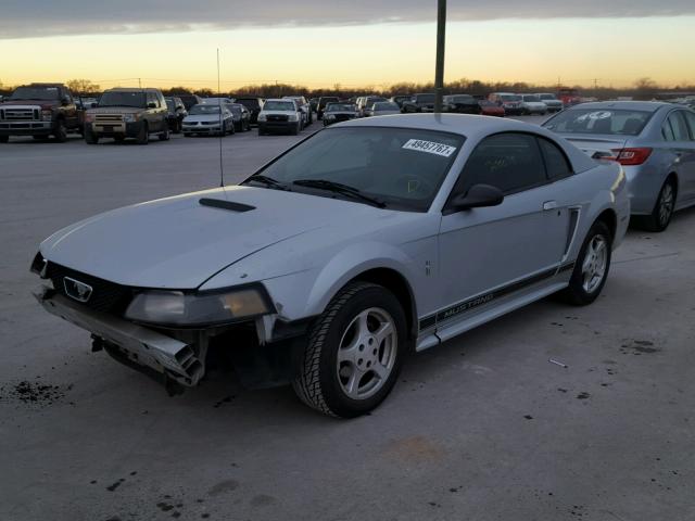 1FAFP40482F116214 - 2002 FORD MUSTANG SILVER photo 2