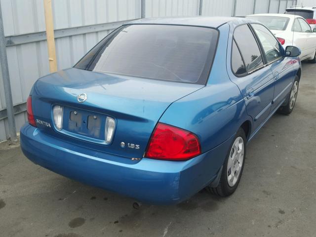 3N1CB51D84L846376 - 2004 NISSAN SENTRA 1.8 BLUE photo 4