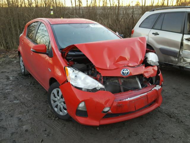 JTDKDTB35D1528705 - 2013 TOYOTA PRIUS C RED photo 1