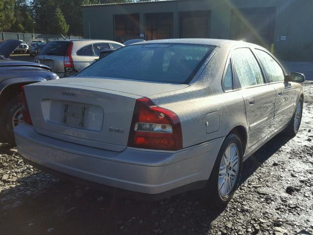 YV1TS92D331308381 - 2003 VOLVO S80 SILVER photo 4