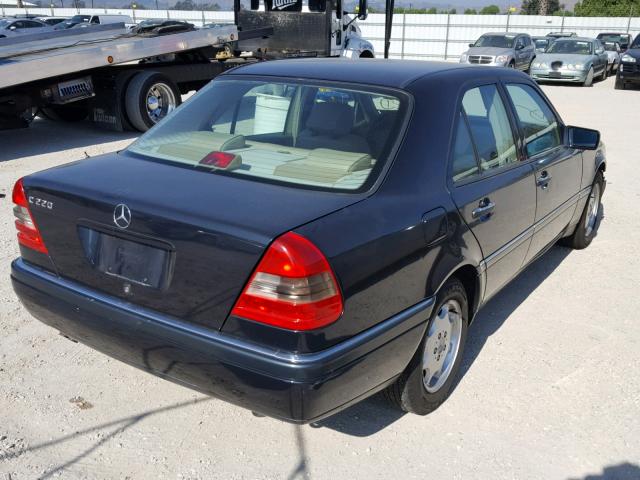 WDBHA22E5TF341902 - 1996 MERCEDES-BENZ C 220 BLACK photo 4