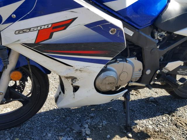 VTTGM51A592100519 - 2009 SUZUKI GS500 BLUE photo 9