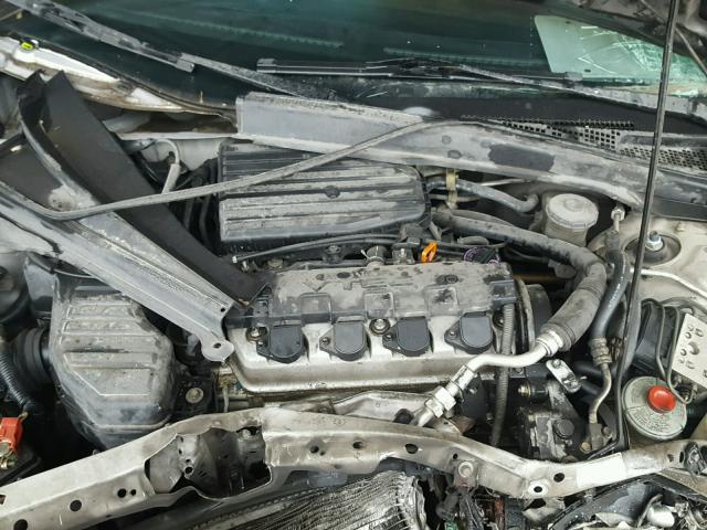 1HGEM22012L066837 - 2002 HONDA CIVIC EX ვერცხლისფერი ფოტო 7