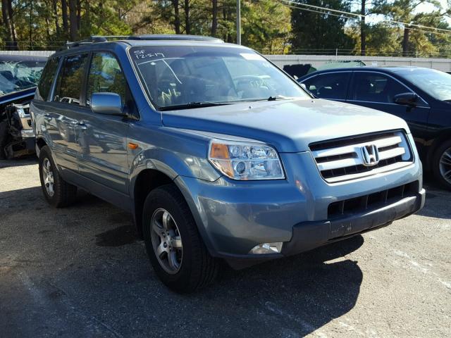 5FNYF28517B044551 - 2007 HONDA PILOT EXL TEAL photo 1