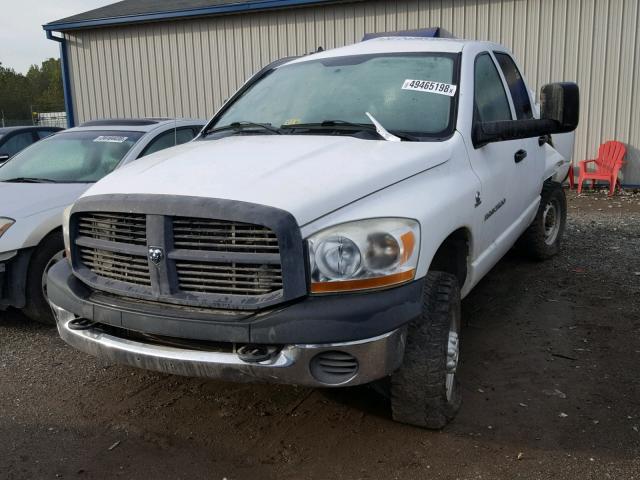 1D7KS28C76J113188 - 2006 DODGE RAM 2500 S WHITE photo 2