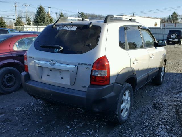 KM8JN72D15U079950 - 2005 HYUNDAI TUCSON GLS SILVER photo 4