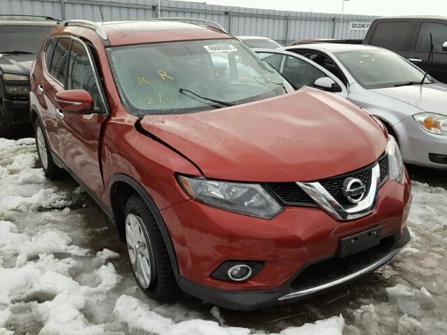 5N1AT2MT0EC841586 - 2014 NISSAN ROGUE S RED photo 1