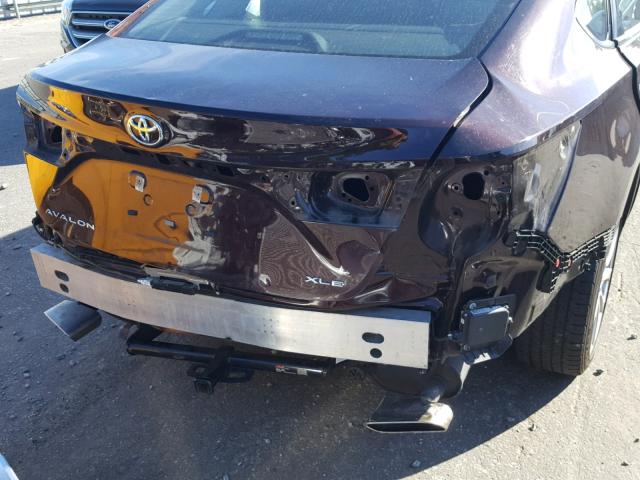 4T1BK1EB5DU035355 - 2013 TOYOTA AVALON BAS Бордовый фото 9