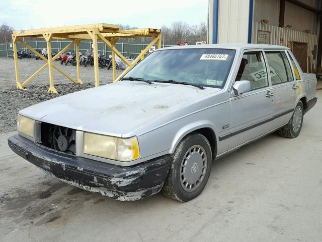 YV1FA8844L3482790 - 1990 VOLVO 740 BASE SILVER photo 2