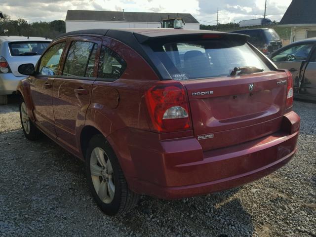 1B3CB3HA5AD598085 - 2010 DODGE CALIBER MA RED photo 3