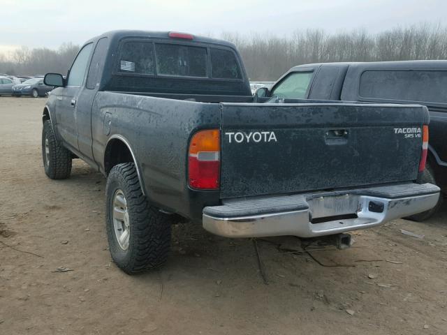 4TAWN72N1YZ625412 - 2000 TOYOTA TACOMA XTR GREEN photo 3