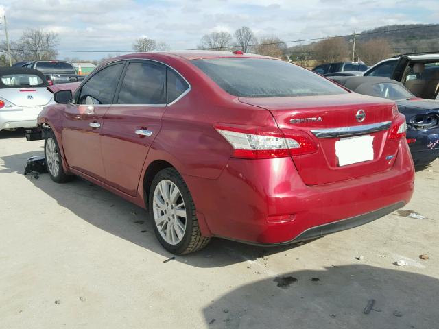 3N1AB7AP7DL688190 - 2013 NISSAN SENTRA S RED photo 3