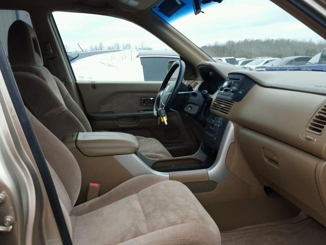 5FNYF18475B047193 - 2005 HONDA PILOT EX GOLD photo 2