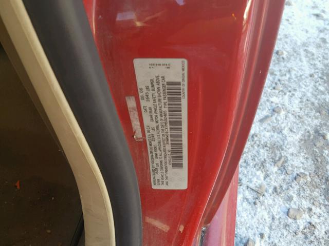 3VWRW31CX7M502485 - 2007 VOLKSWAGEN NEW BEETLE წითელი ფოტო 10