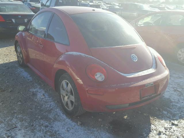 3VWRW31CX7M502485 - 2007 VOLKSWAGEN NEW BEETLE წითელი ფოტო 3