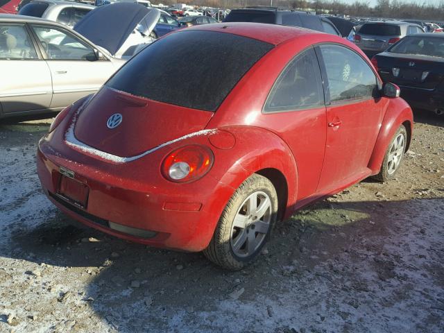 3VWRW31CX7M502485 - 2007 VOLKSWAGEN NEW BEETLE RED photo 4