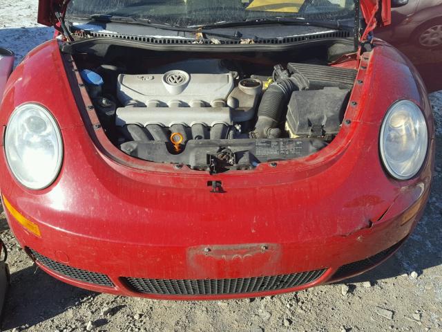3VWRW31CX7M502485 - 2007 VOLKSWAGEN NEW BEETLE წითელი ფოტო 7