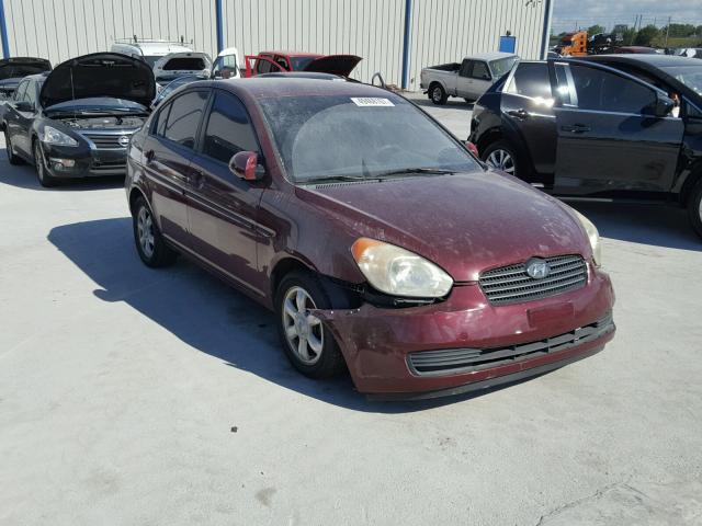 KMHCN46C26U014096 - 2006 HYUNDAI ACCENT GLS RED photo 1