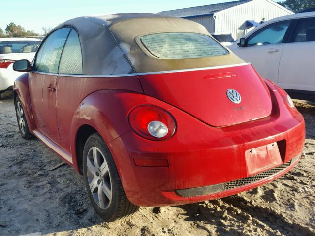 3VWRF31Y36M327930 - 2006 VOLKSWAGEN NEW BEETLE 红色 照片 3