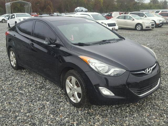 5NPDH4AE0CH099759 - 2012 HYUNDAI ELANTRA GL BLACK photo 1