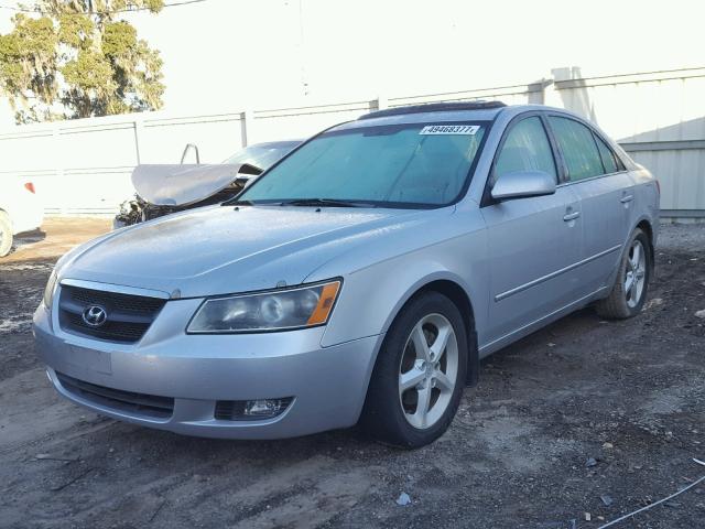 5NPEU46F06H063687 - 2006 HYUNDAI SONATA GLS SILVER photo 2