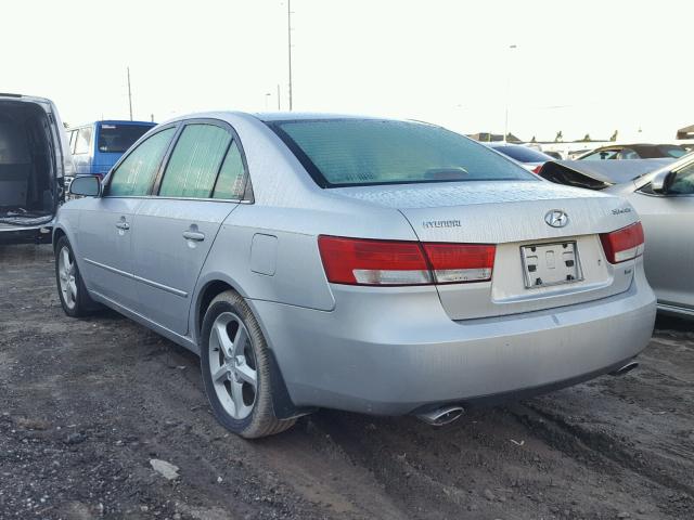 5NPEU46F06H063687 - 2006 HYUNDAI SONATA GLS SILVER photo 3