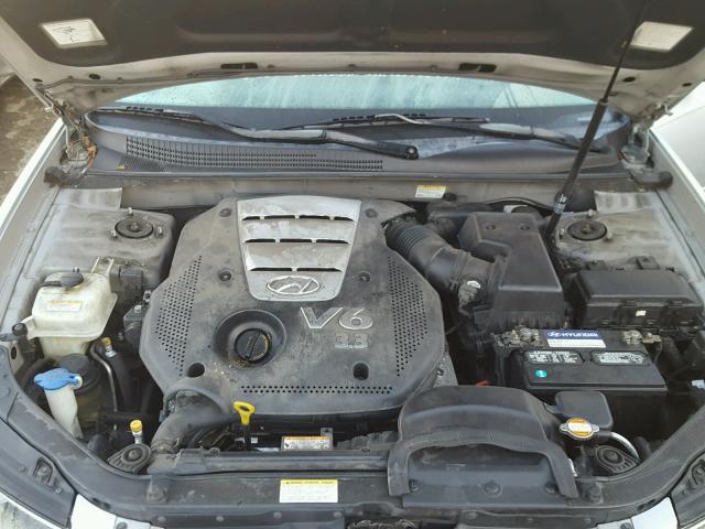 5NPEU46F06H063687 - 2006 HYUNDAI SONATA GLS SILVER photo 7