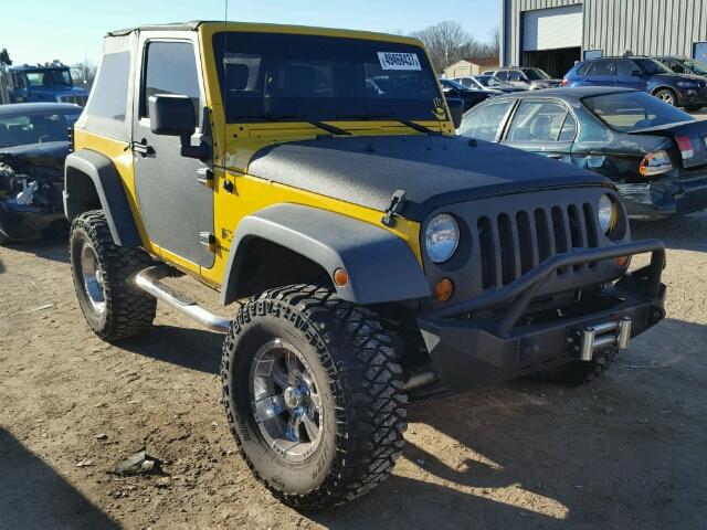 1J4FA24117L231580 - 2007 JEEP WRANGLER X YELLOW photo 1