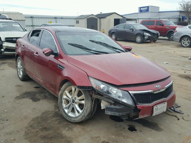 KNAGN4A79B5085796 - 2011 KIA OPTIMA EX RED photo 1