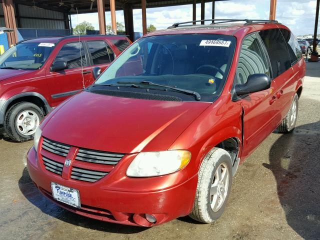 2D4GP44L16R826492 - 2006 DODGE GRAND CARA RED photo 2