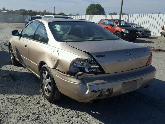 19UYA42422A002547 - 2002 ACURA 3.2CL GOLD photo 3