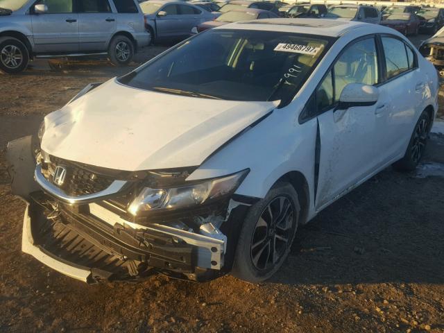 19XFB2F8XFE037991 - 2015 HONDA CIVIC EX WHITE photo 2