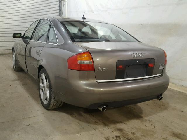 WAULD64B73N083477 - 2003 AUDI A6 2.7T QU GRAY photo 3