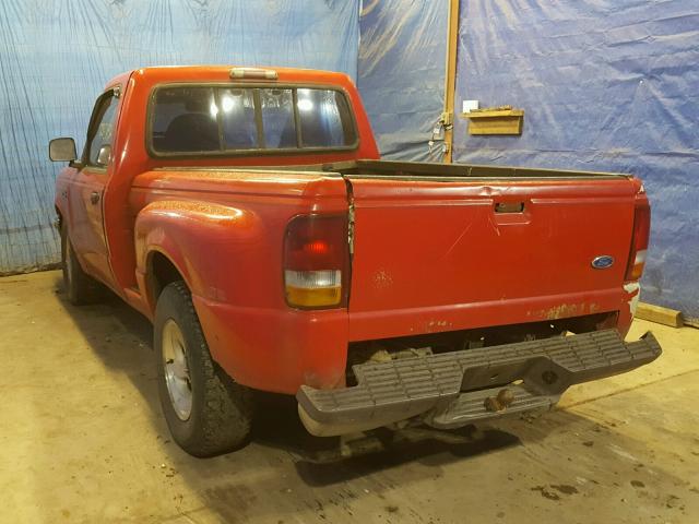 1FTCR10U4VPA51446 - 1997 FORD RANGER RED photo 3