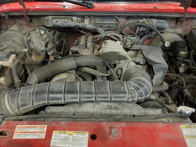 1FTCR10U4VPA51446 - 1997 FORD RANGER RED photo 7